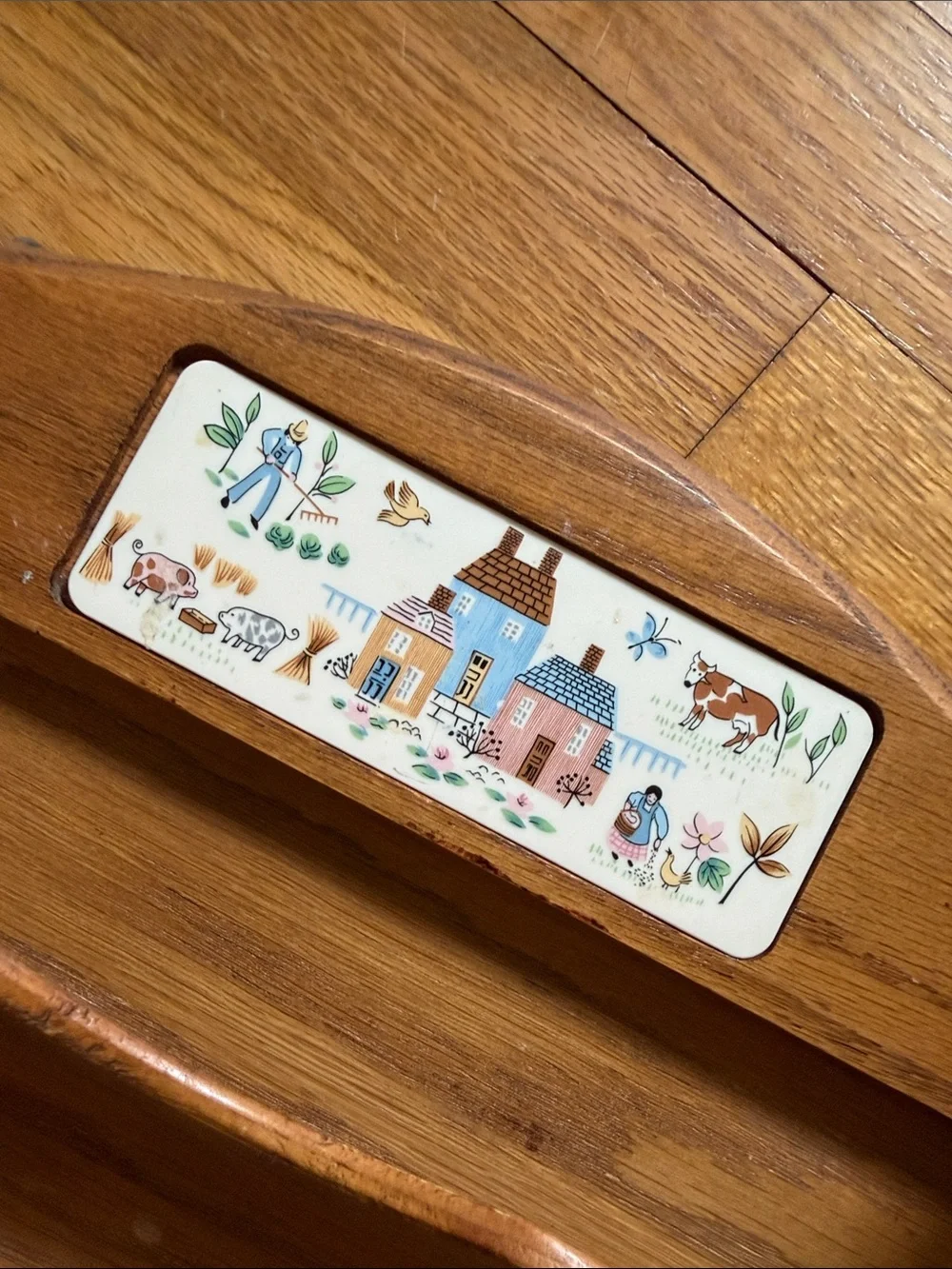 Heartland Wood Wall Mail Organizer with Hooks